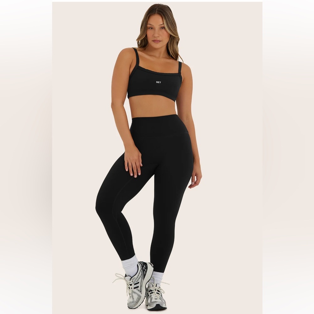 Set Active Sportbody Black Onyx Leggings Size Small